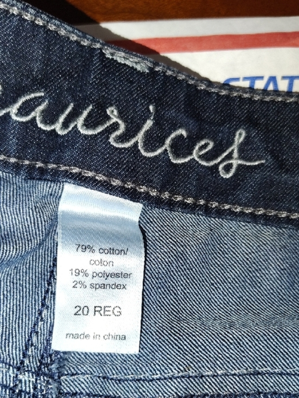 Maurices Dark Wash Skinny Jeans Size 20 Reg Blue Stretch Denim Five Pocket - Picture 2 of 2